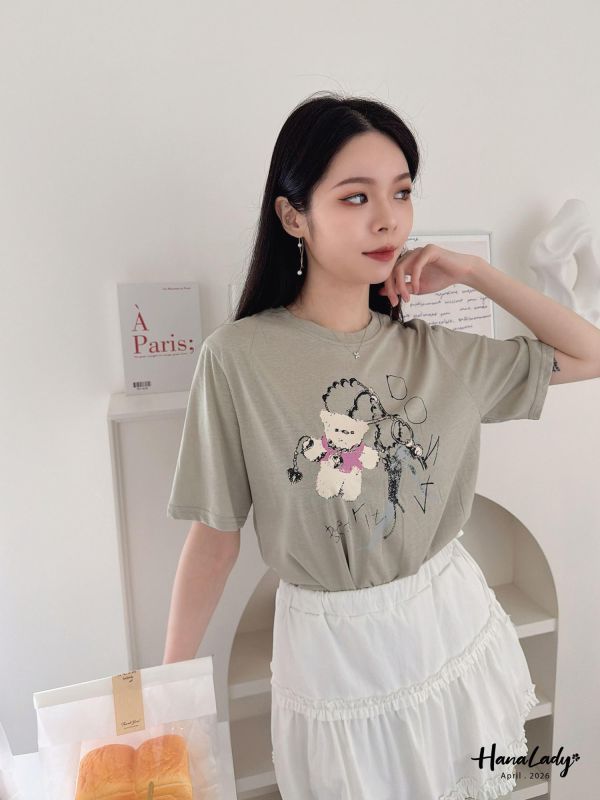 LFA28 親膚棉熊熊T恤 