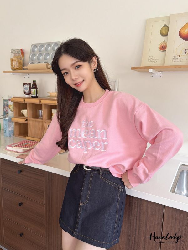 WTA56 休閒刺繡字母短版T 