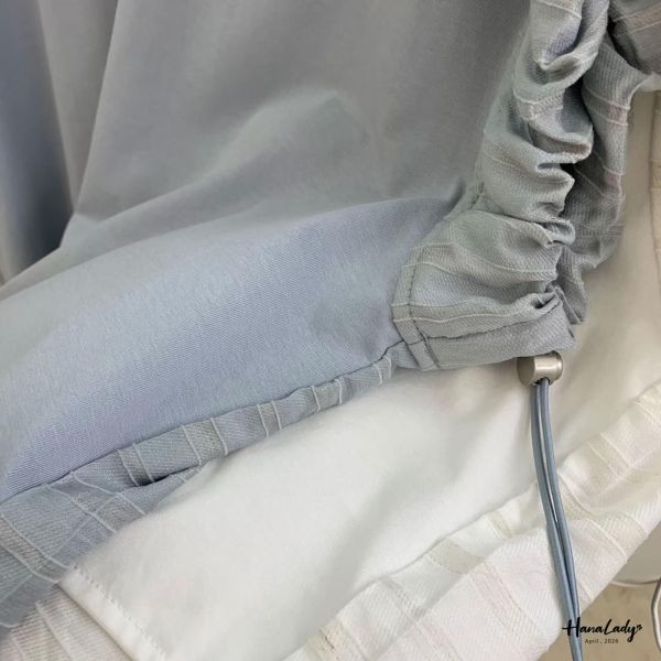 LFB17 廣州選品縮繩袖設計上衣 