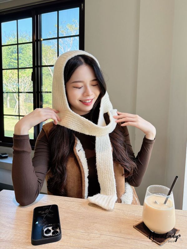 WJB24 百搭圍脖設計針織帽 