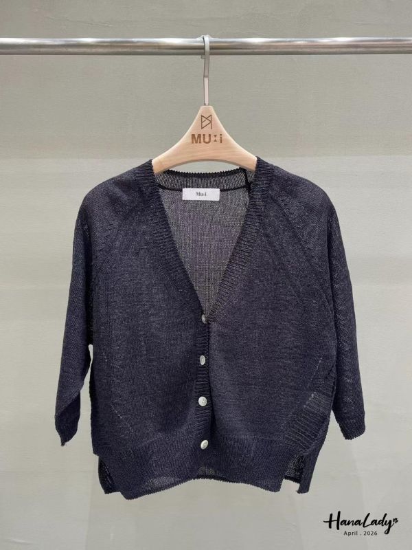 LFA54 貝殼釦點綴上衣罩衫 