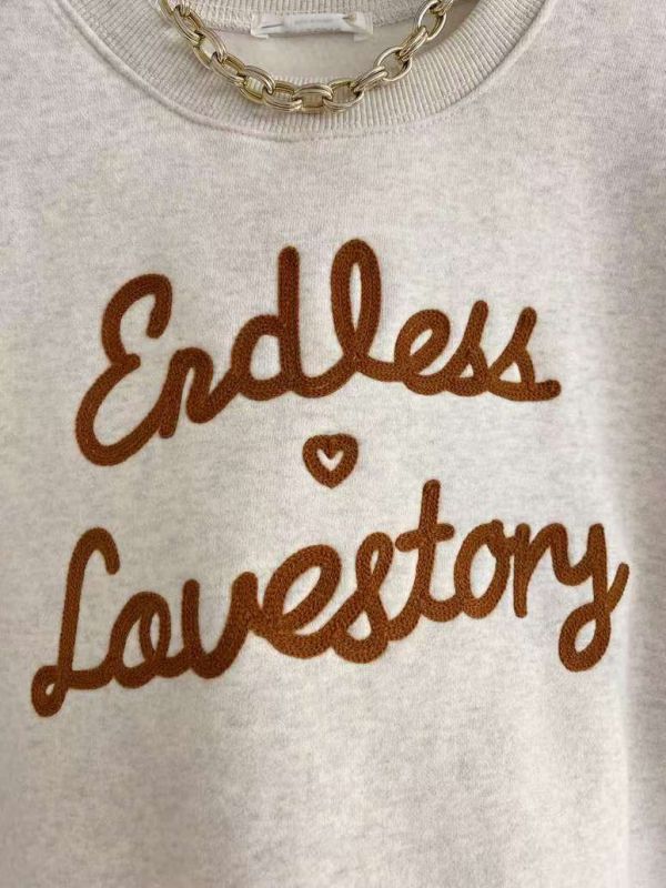 WQB09 立體刺繡愛心內刷毛T 