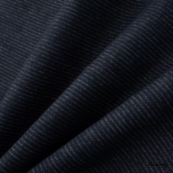 LFA42 直條紋布料丹寧喇叭褲 