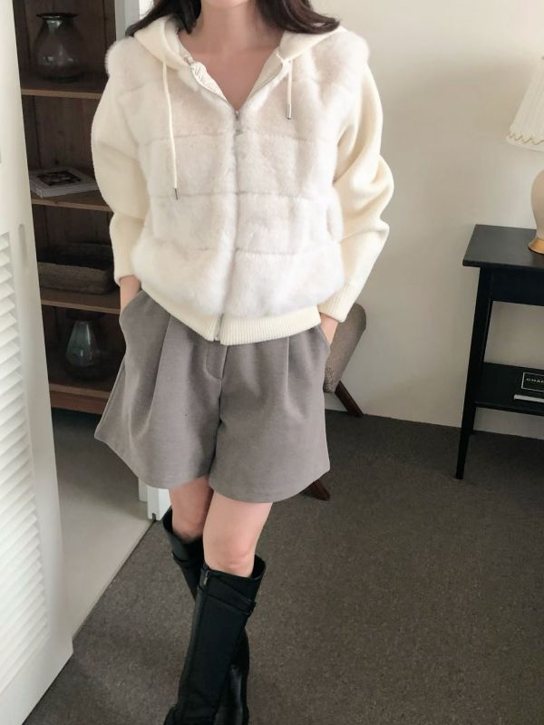 WQA73 超舒服針織毛毛外套 