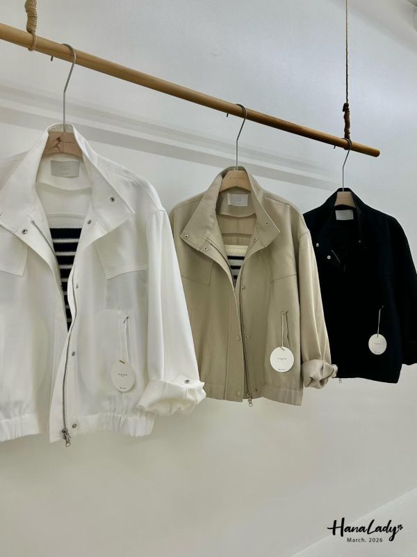 LFA05 精緻簡約翻領涼感拉鍊外 