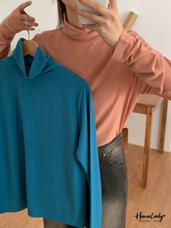 WJA43 秋冬必備親膚高領毛衣 