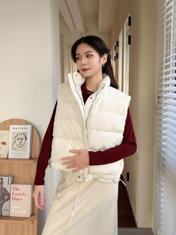 WQA84 雙面穿純純的鴨絨背心 