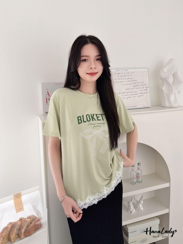 LFA66 下接蕾絲清涼棉T 