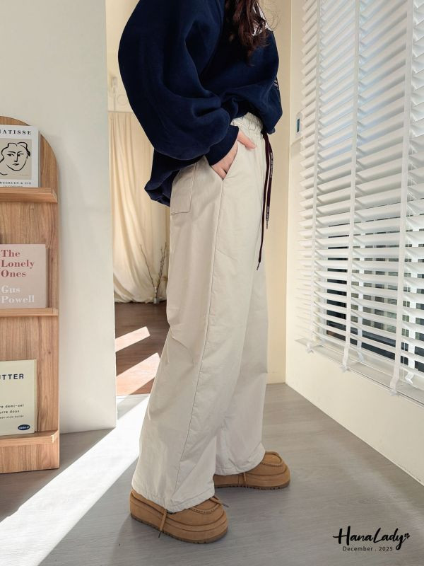 WQA44 休閒刷毛防潑水雪地褲 