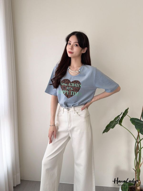 WTA06 珍珠領愛心字母T 