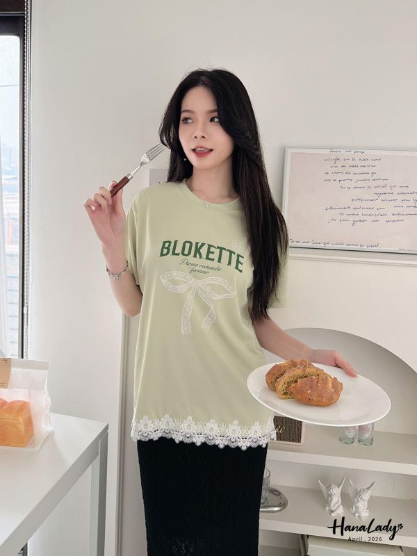 LFA66 下接蕾絲清涼棉T 