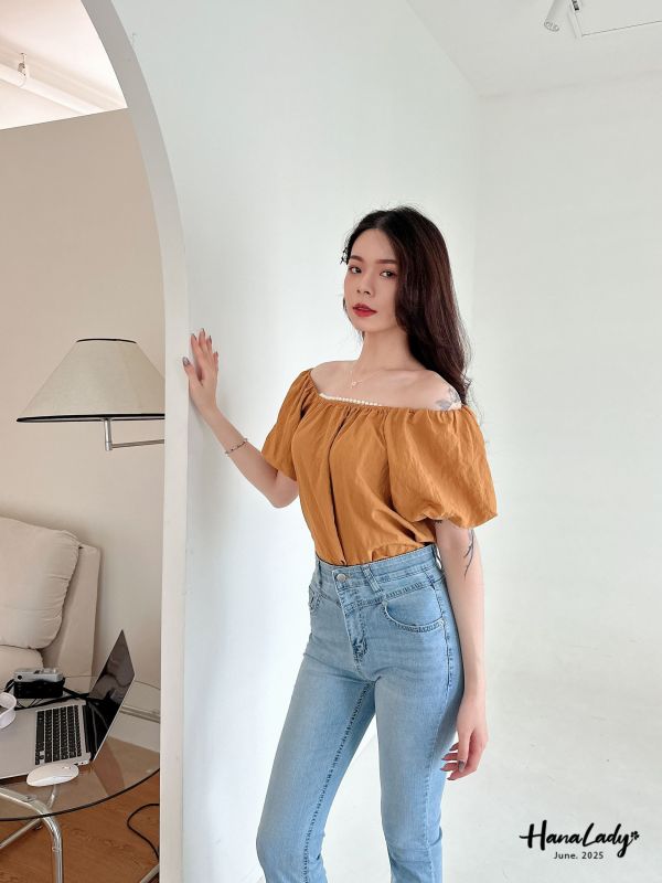 WLA20 澎澎公主袖珍珠上衣 