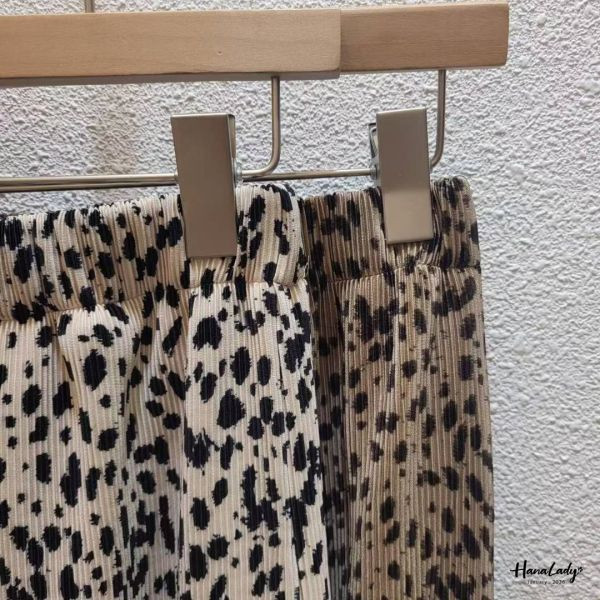 LEA89 一年四季都能穿的豹紋長裙 