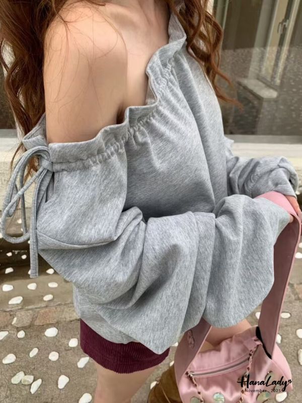 WJA49 親膚舒適造型抽繩上衣 