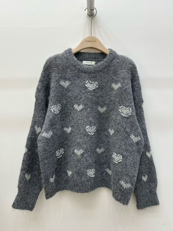 WQA65 滿滿愛心造型針織上衣 