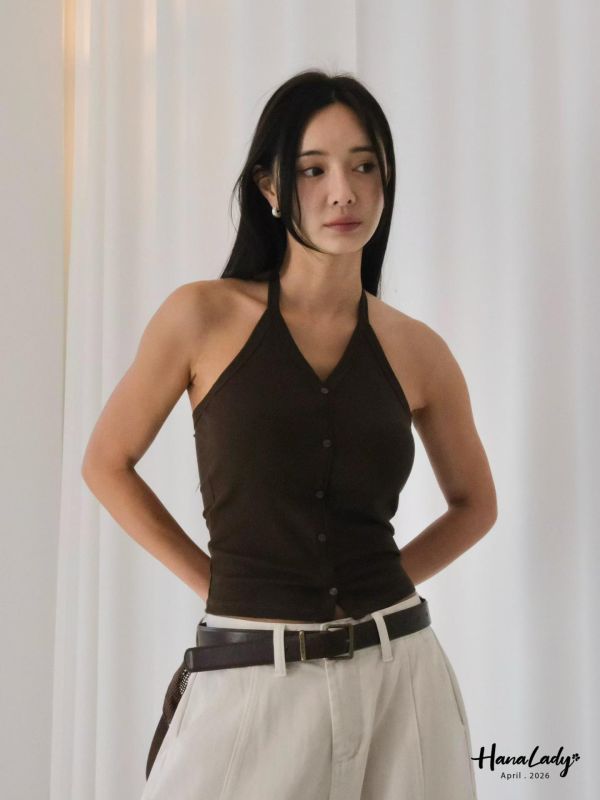 LFA98 今夏必收排釦繞脖BraTop 