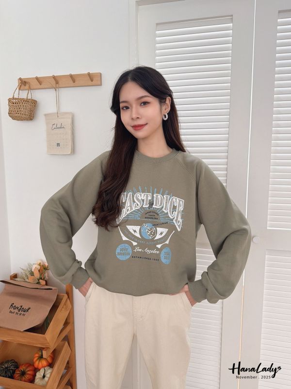 WJA23 美式印花造型大學T 