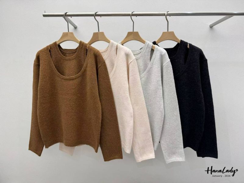 LEA94 純色兩件式針織上衣 