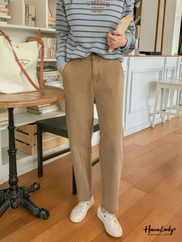 WJA77 多色可選牛仔小男友褲 