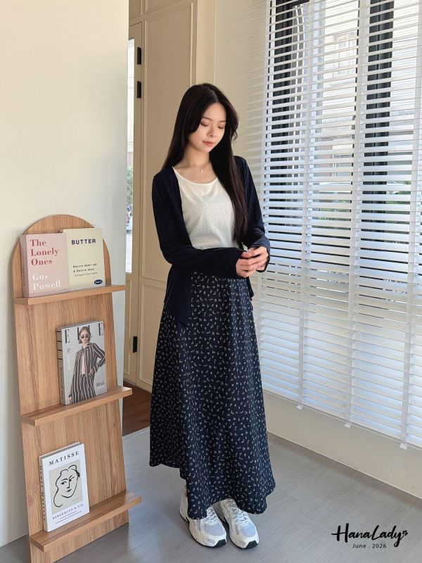LLA49 三件式碎花裙套裝 