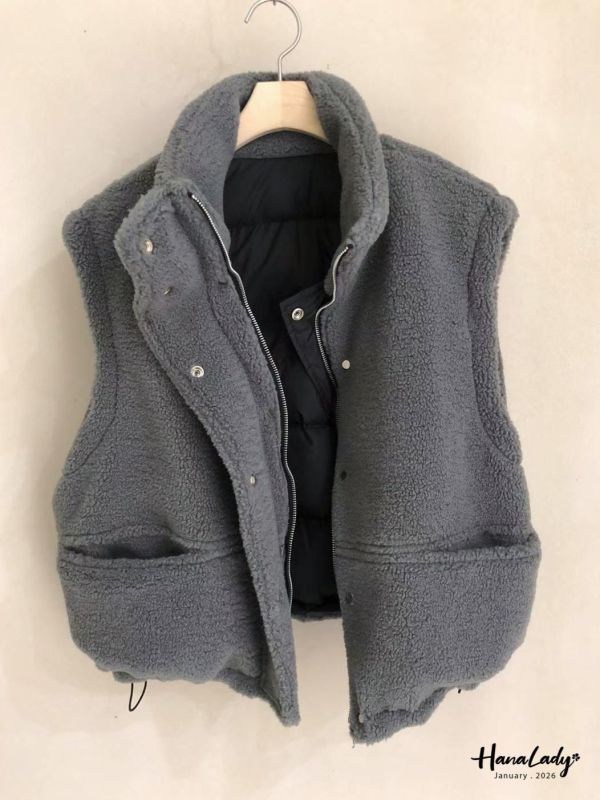 LEB01 雙面都能穿羊羔毛鋪棉外 