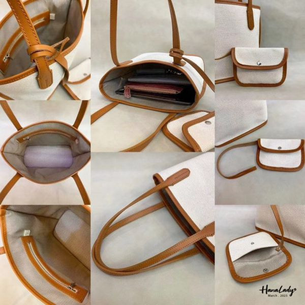 WSB22 極簡牛皮凡布包 