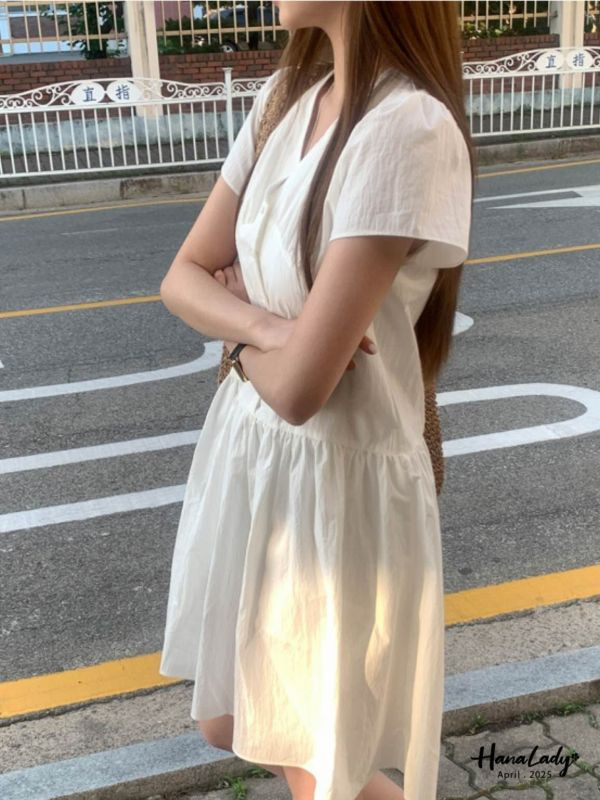 WFA85 V領公主風洋裝 正韓 韓國服飾 韓國連線