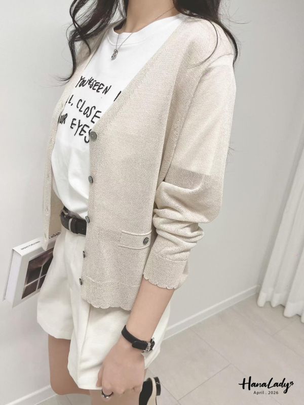 LFA14 極致輕薄針織排釦上衣 