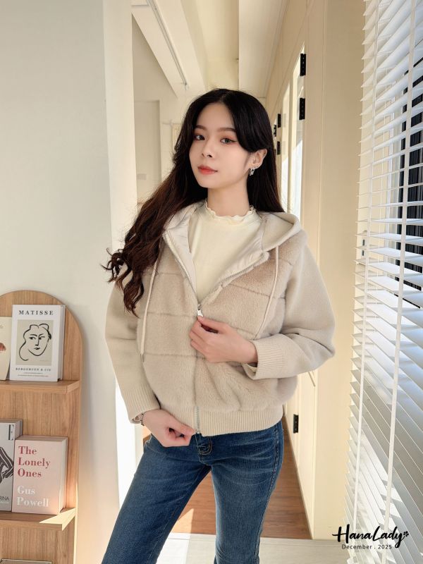 WQA73 超舒服針織毛毛外套 