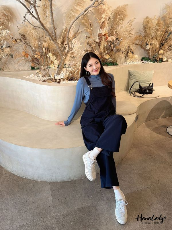 WTB32 親膚棉絨感吊帶褲 