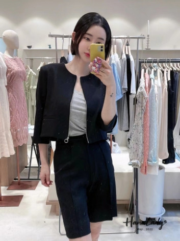 RWA27素面壓摺西裝七分褲 