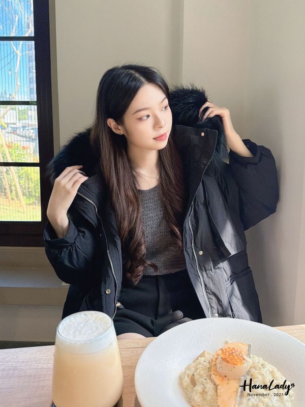 WJB43 必收狐狸毛鴨絨外套毛可拆 