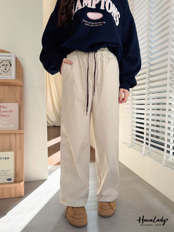 WQA44 休閒刷毛防潑水雪地褲 