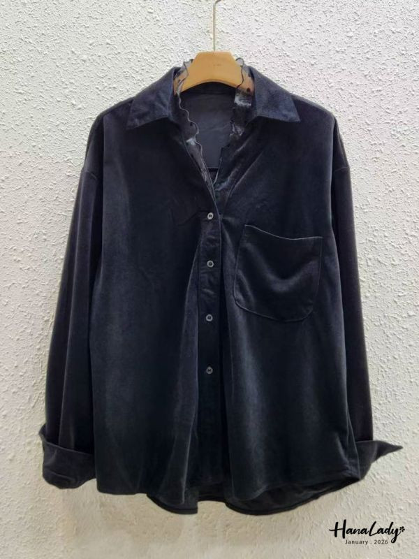 LEA22 點點紗極細燈心棉絨衫 