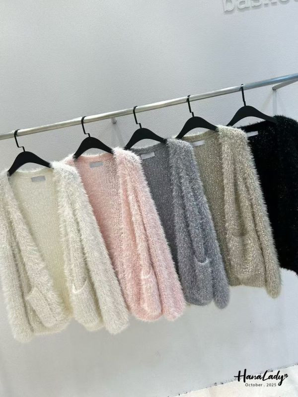 WTA42 千金必備金絲勾針織外 