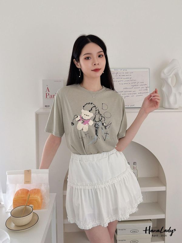 LFA28 親膚棉熊熊T恤 