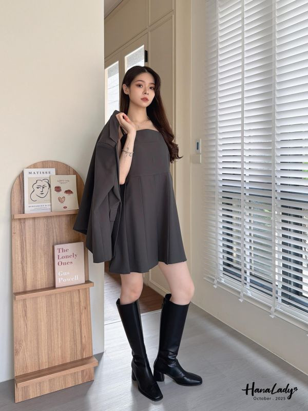 WTA10 簡約後開衩雙口袋西外 