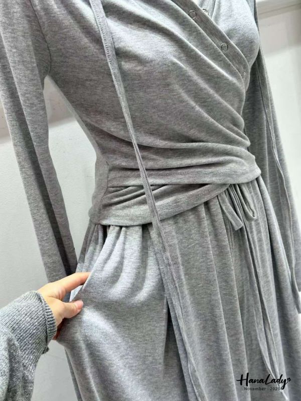 WJA62 超美親膚收腰抓摺套裝 