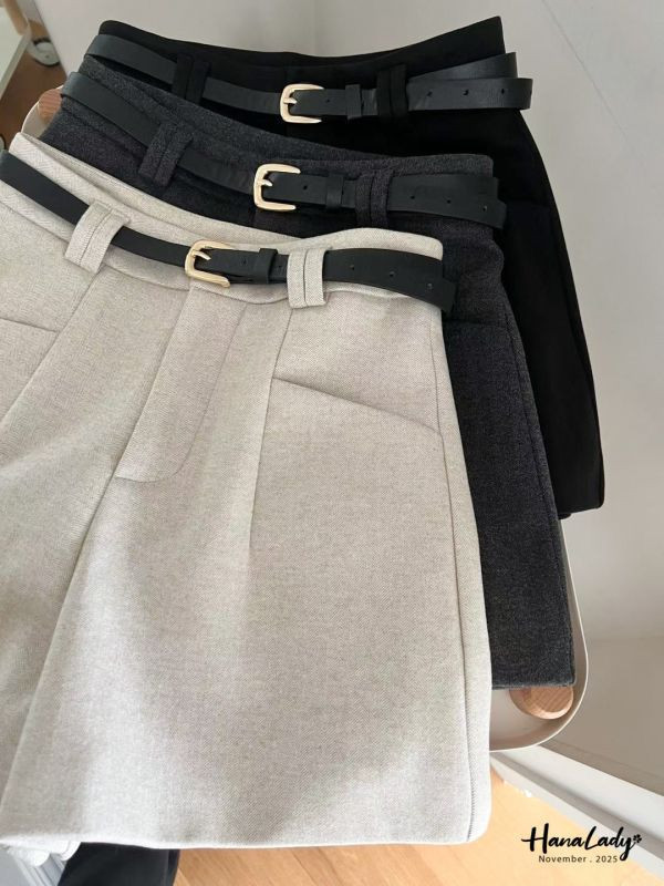 WJA26 秋冬雙口袋棉絨短褲 