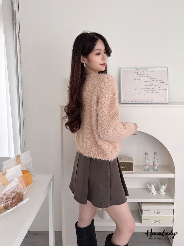 WJA03 超級親膚絨毛木紋釦衫 