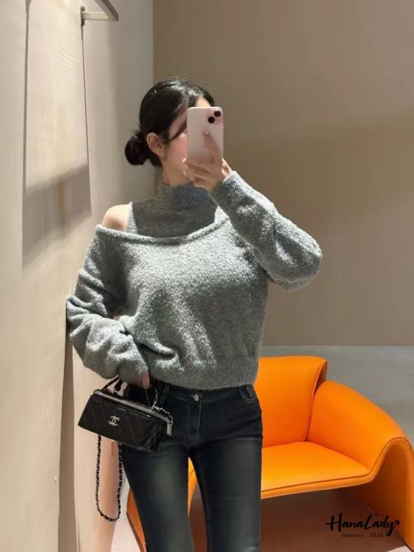 LEA31 兩件式毛絨絨立領上衣 