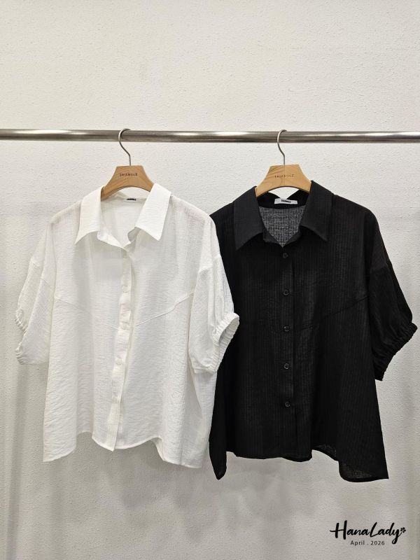 LFA52 俐落感排釦翻領衫 