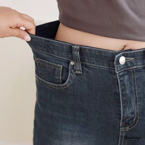 LEB11 簡約韓系直筒丹寧褲 