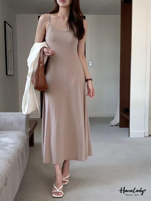 LSA21 簡約立體感長裙套裝 