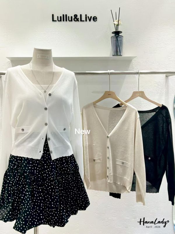 LFA14 極致輕薄針織排釦上衣 