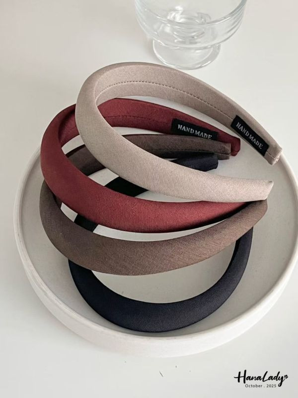 WTB14 可愛澎澎素色髮箍 