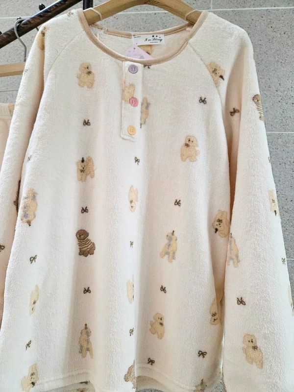 WQB34 暖呼呼的法蘭絨睡衣 