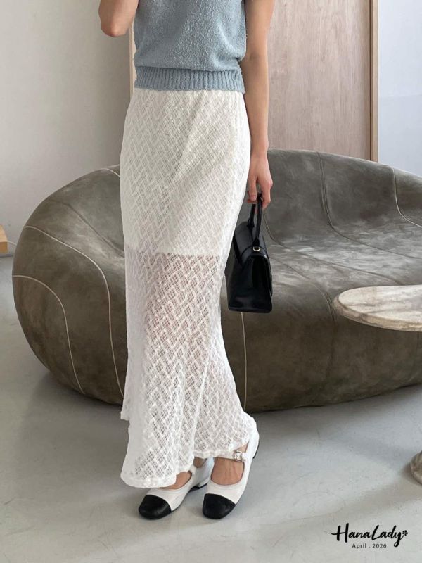 LFA61 浪漫蕾絲魚尾裙 