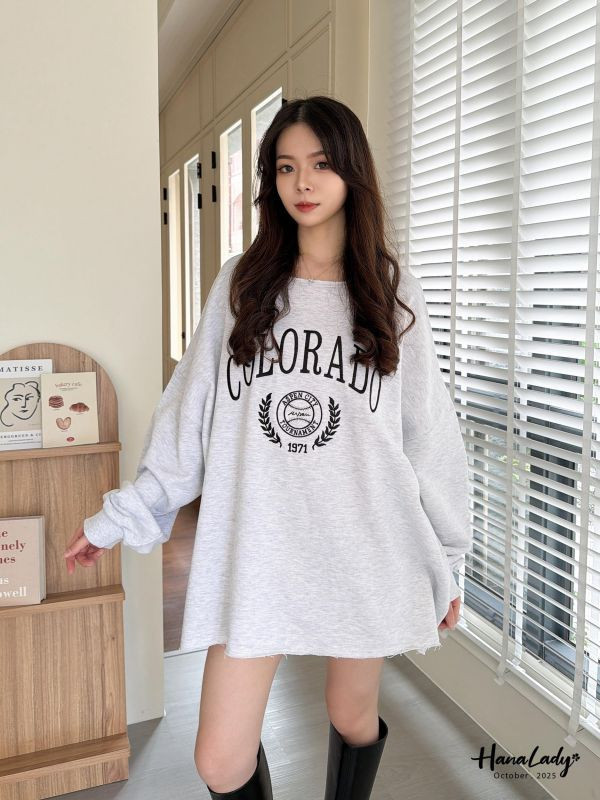 WTA55 美式刺繡圖紋慵懶T 