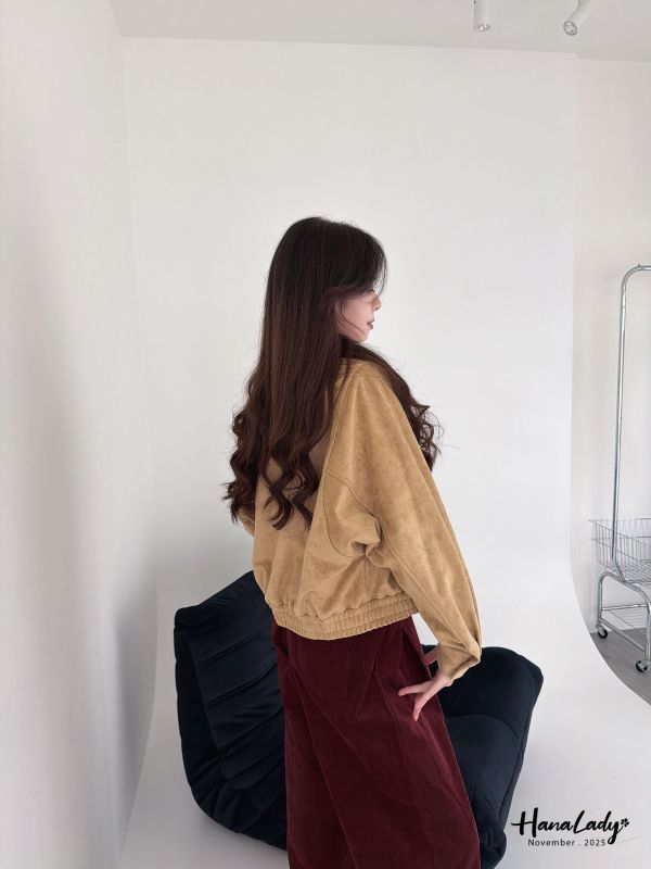 WJA63 率性麂皮拉鍊機車裝 